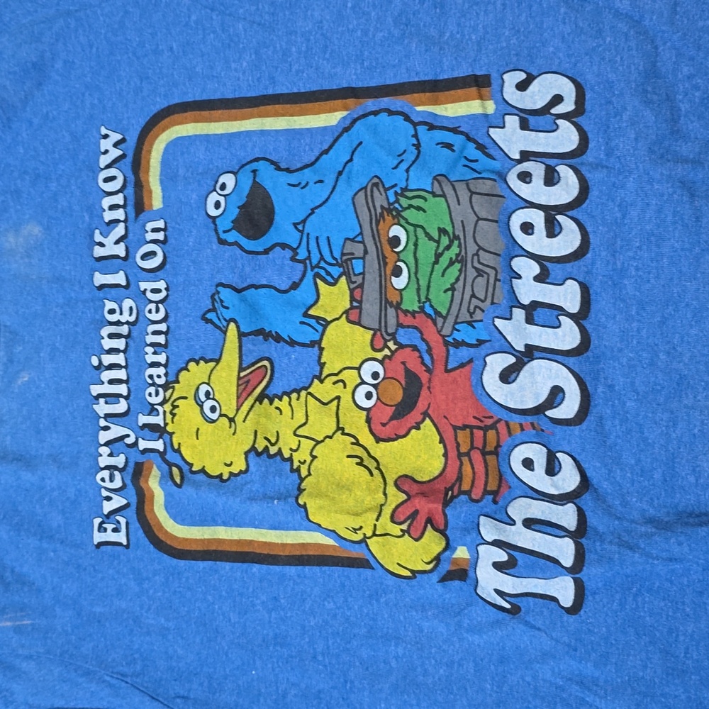 Vintage Sesame Street blue T-shirt Sz M